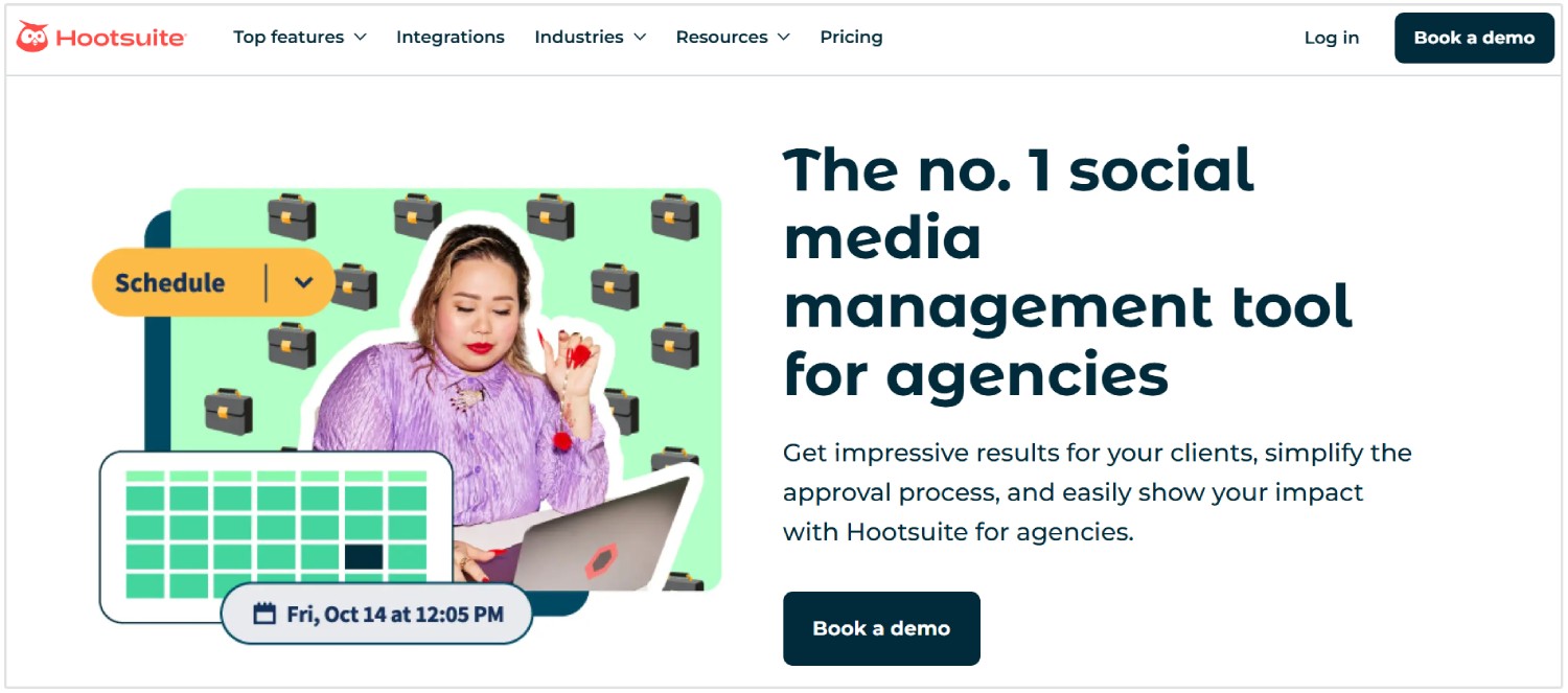 Hootsuite automatización de marketing en redes sociales